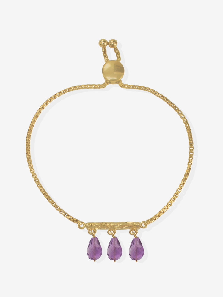 Tiziana Gold Vermeil Amethyst Bracelet