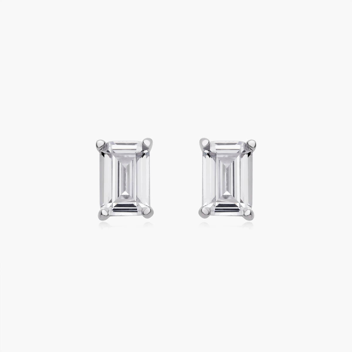 Emerald Cut Studs (Pair)