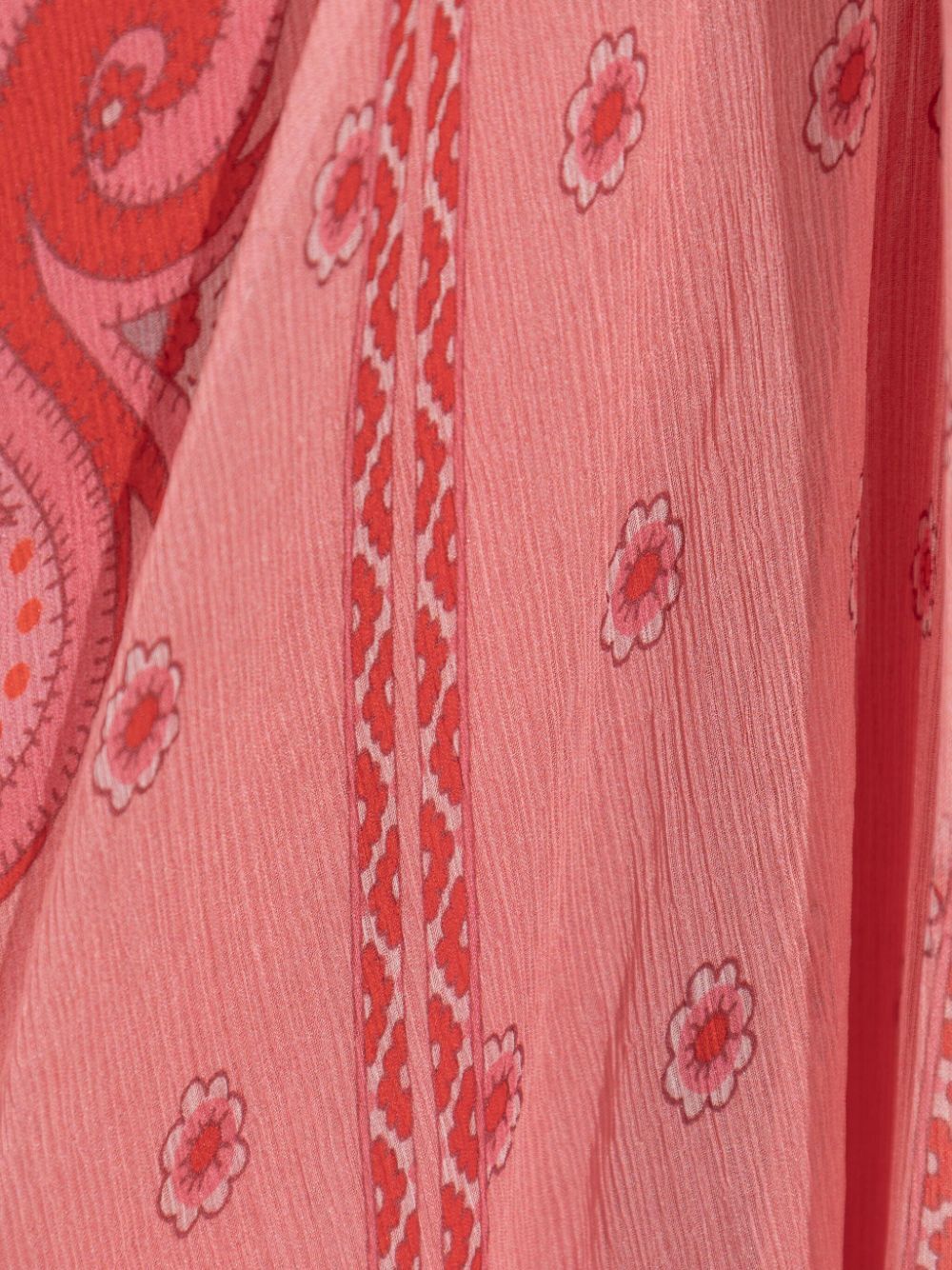 Etro Floral Print Lightweight Silk Long Dress