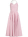 Patou Poplin Printed Organic Cotton Halterneck Maxi Dress