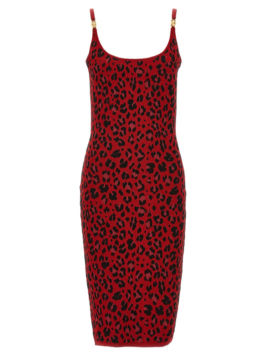 Versace 'Medusa' Animal Dress