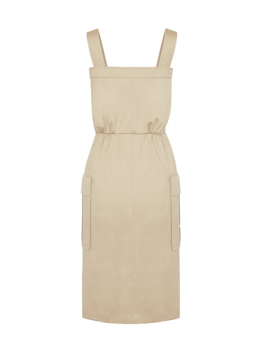 Saint Laurent Paris Knee-lenght Saharienne Dress In Cotton Gabardine