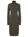 Fendi High Neck Cashmere Midi Dress