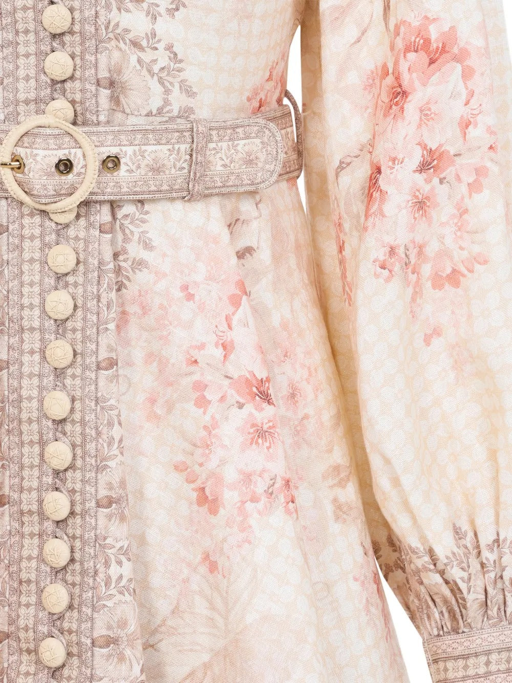 Zimmermann Illuminate Buttoned Linen Mini Dress