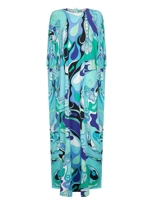 Pucci Orchidee-print Long Kaftan