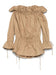 Saint Laurent Paris Cotton Serge Gathered Mini Dress