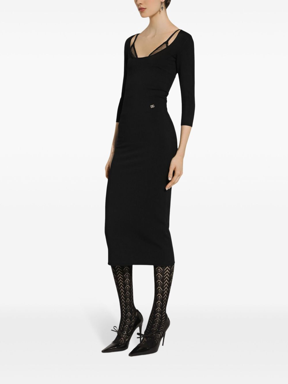 Dolce & Gabbana Fitted Midi Dress