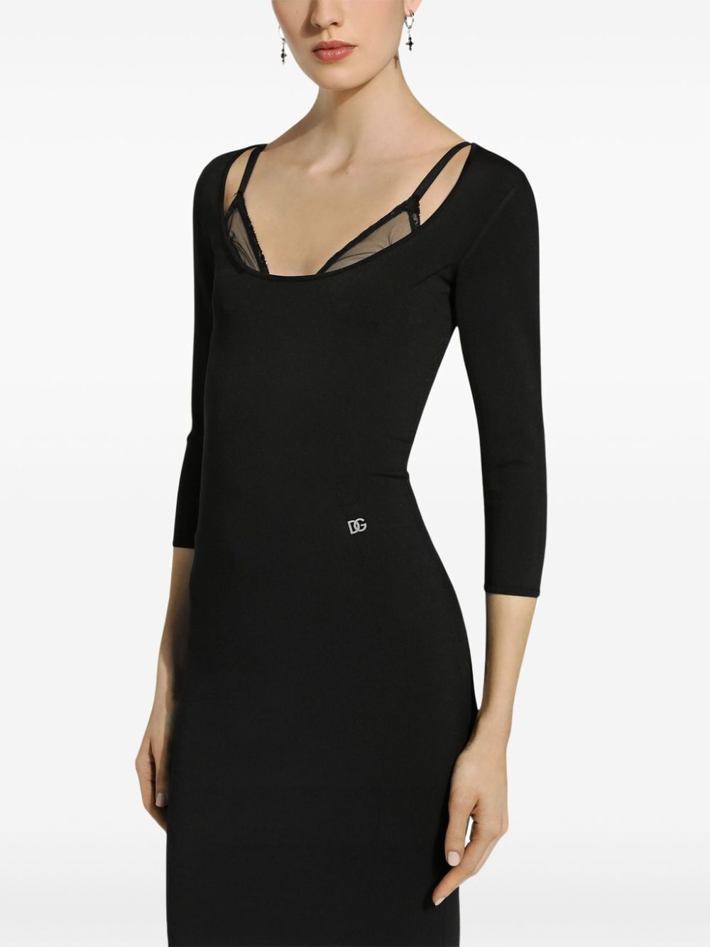 Dolce & Gabbana Fitted Midi Dress