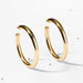 Large Classic tube hoop earrings