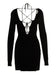 Nensi Dojaka Deep Neckline Minidress