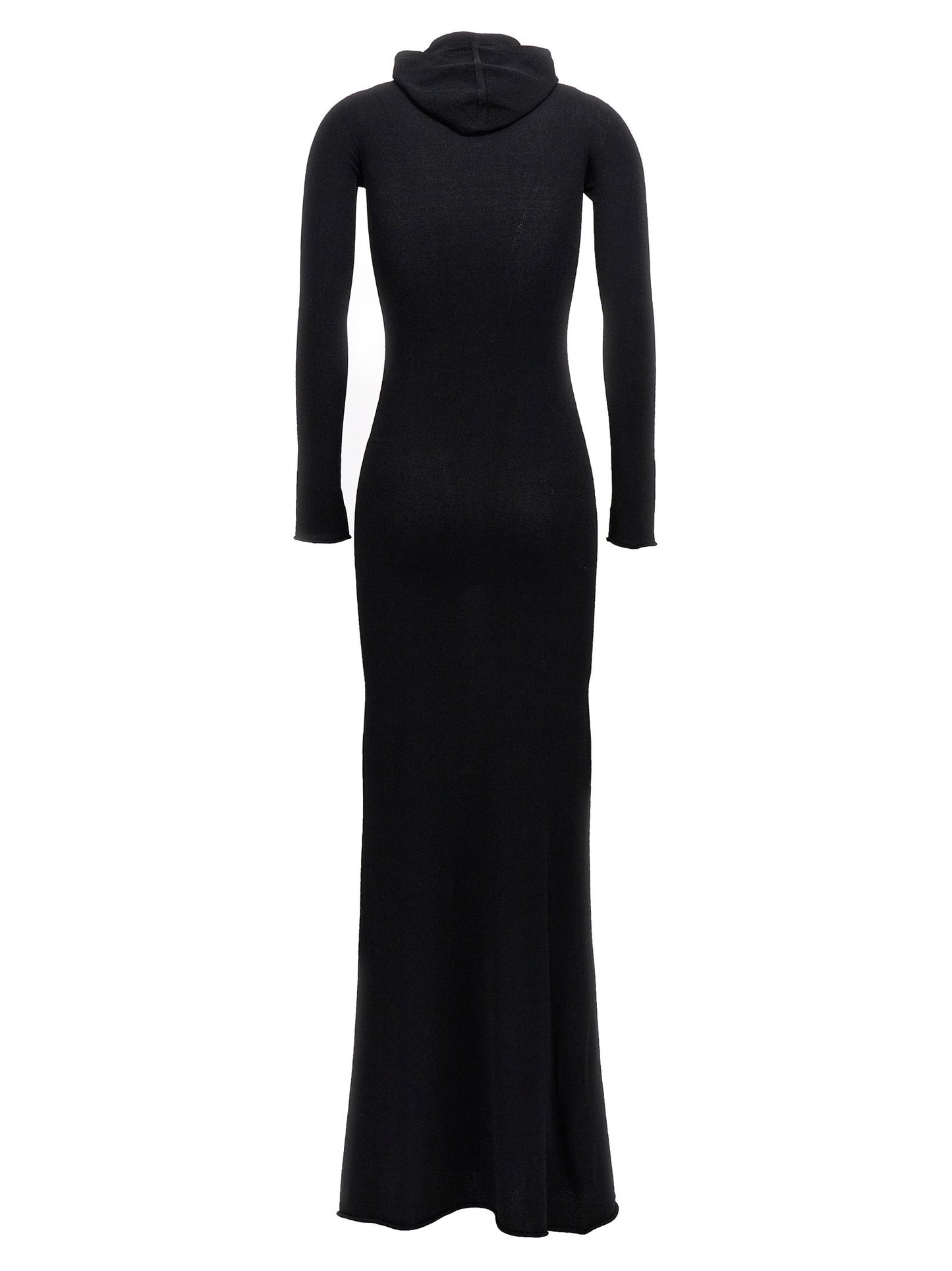 Off-White Long Hooded Dress
