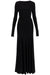 Christopher Esber Long Black Viscose Maxi Dress With Copper And Stone Decoration