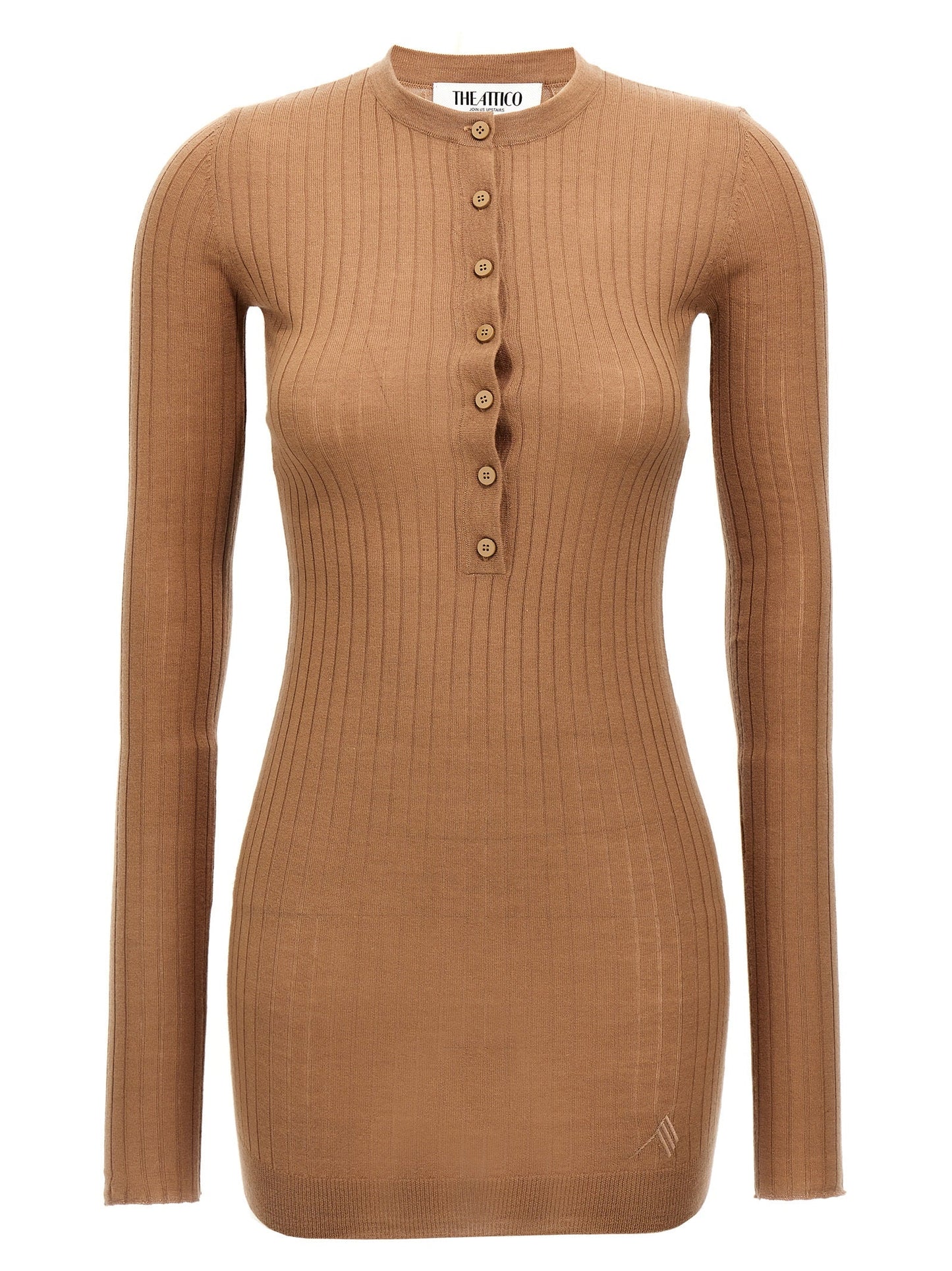 The Attico Ribbed Mini Dress