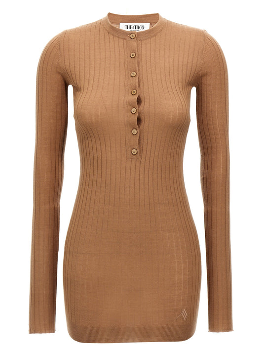 The Attico Ribbed Mini Dress