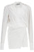 The Attico Mini Wrap Chemisier Dress With