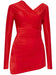 Balenciaga Stretch Jersey Draped Mini Dress