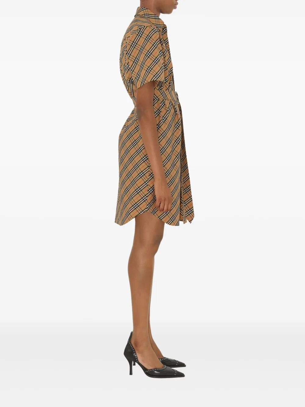 Burberry Check Cotton Shirt Dress