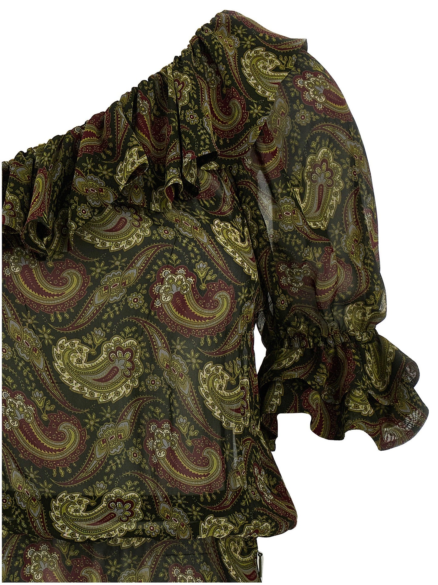 Saint Laurent Paisley Dress