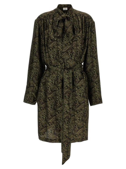 Saint Laurent Paisley Print Dress