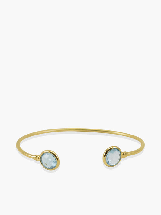 Positano Blue Topaz Cuff Bracelet