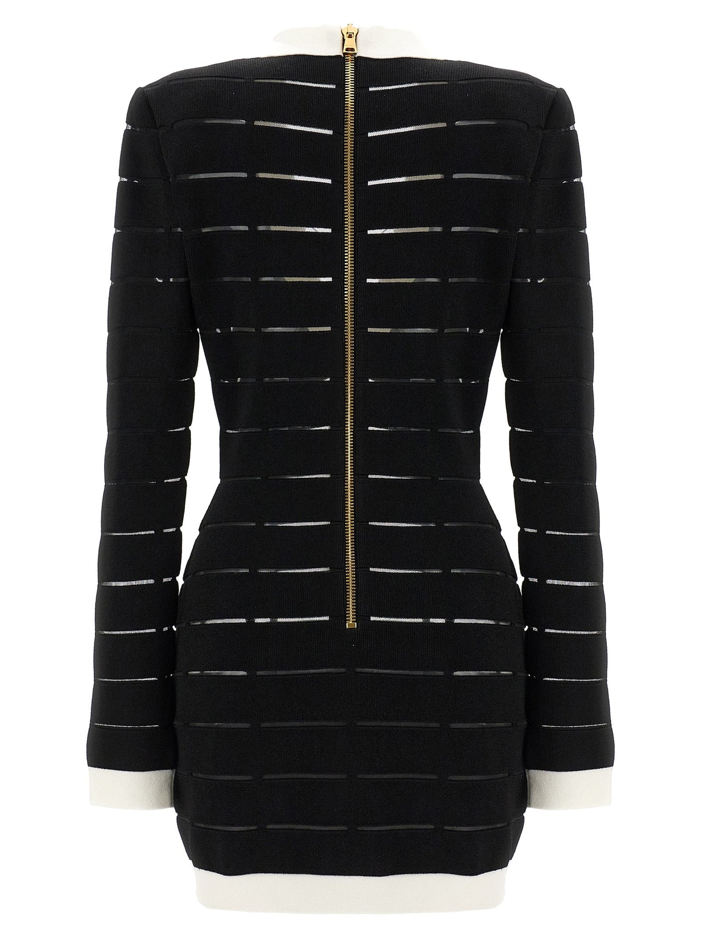 Balmain Two-Tone Knit Dress