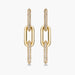 Half Pave Chain Earrings