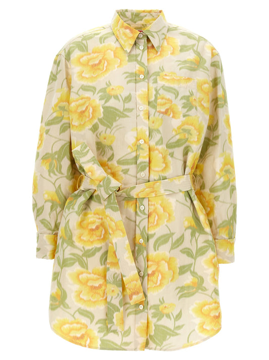 Kenzo ' Peonies Kimono Sleeve' Dress