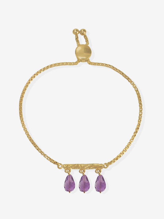 Tiziana Gold Vermeil Amethyst Bracelet