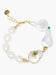 The Eye Gold-plated Emerald & Pearl Bracelet