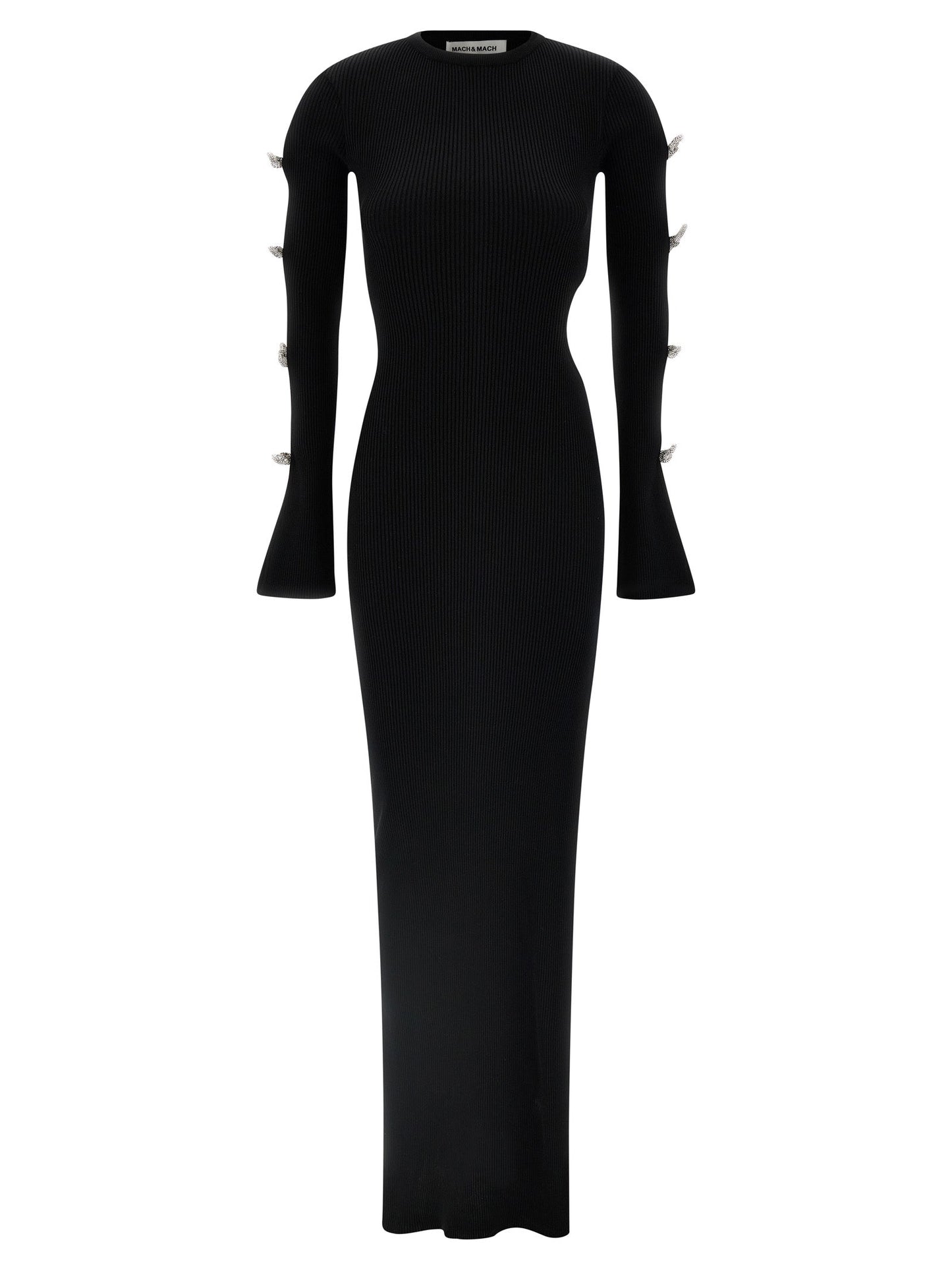 Mach & Mach 'Cut-Out Crystal Bow' Dress
