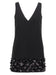 Self Portrait 'Black Crepe 3D Sequin Mini' Dress