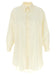 Mm6 Maison Margiela Logo Print Chemisier Dress