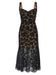 Self Portrait 'Black Fine Lace Midi' Dress