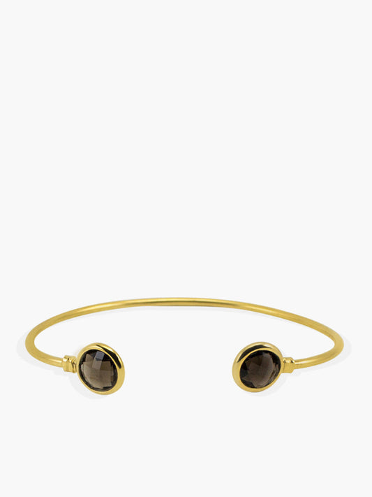 Brio Smoky Quartz Cuff Bracelet