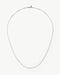 Fine Classic Paperclip Chain Necklace | 14k Solid White Gold
