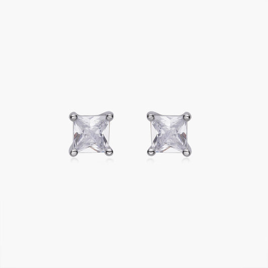Dainty Square Stud Earrings